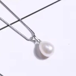 Classic Pearl Drop Necklace with S925 Silver Chain